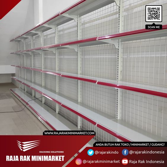 RAK ALFAMART GONDOLA DISPLAY TOKO SWALAYAN TIPE RR-16 | Rak Display Toko Minimarket Standar Alfamart | RAJA RAK INDONESIA