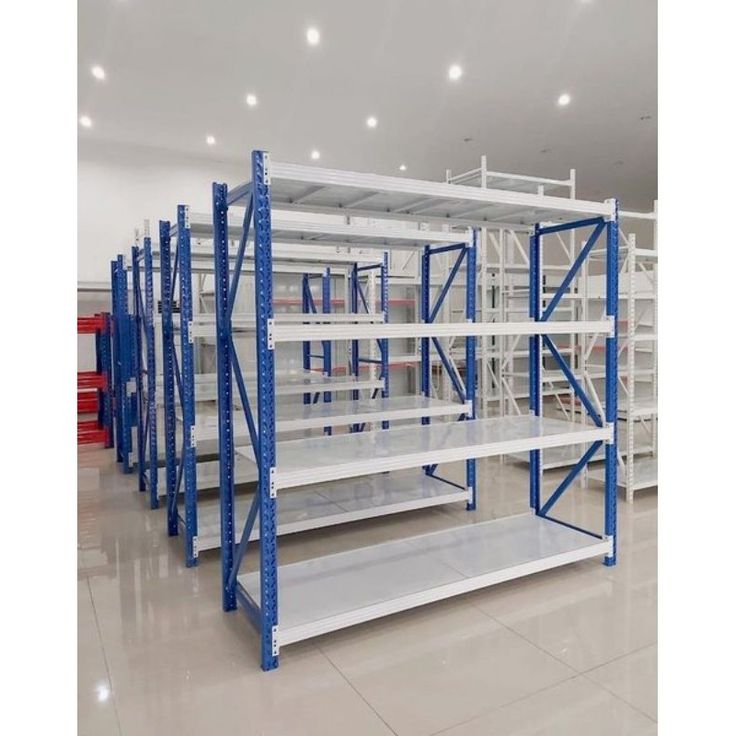 RAK GUDANG LIGHT DUTY TIPE RR-36 T.200 | RAK BESI SUSUN SERBAGUNA, 4 LEVEL SHELVING, KAPASITAS 250 KG/LEVEL ATAU 1 TON/UNIT, UKURAN 200cm x 60cm x 200cm