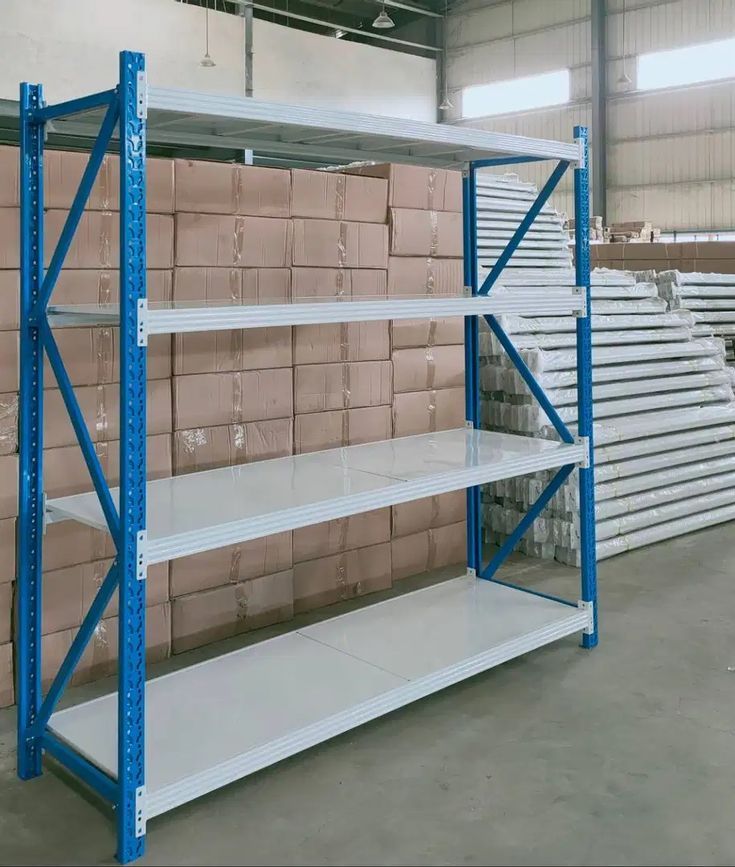 RAK GUDANG LIGHT DUTY TIPE RR-36 T.200 | RAK BESI SUSUN SERBAGUNA, 4 LEVEL SHELVING, KAPASITAS 250 KG/LEVEL ATAU 1 TON/UNIT, UKURAN 200cm x 60cm x 200cm