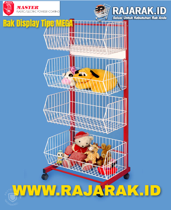 RAK CHIKI MASTER 4 SUSUN MEGA | RAK DISPLAY JAJANAN SNACK TOKO | RAJARAK.ID | JUAL KE SELURUH INDONESIA