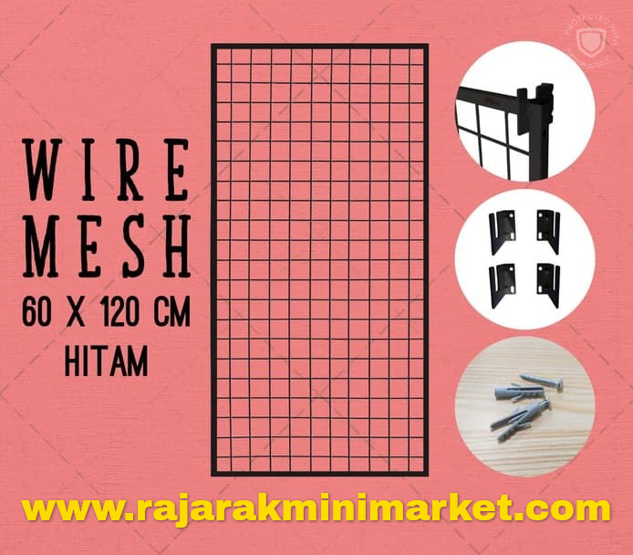 RAM BINGKAI WIREMESH 60x120 CM + H5 WALL HITAM
