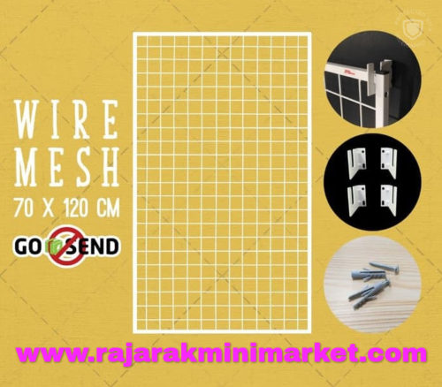 RAM BINGKAI WIREMESH 70x120 CM + H5 WALL PUTIH