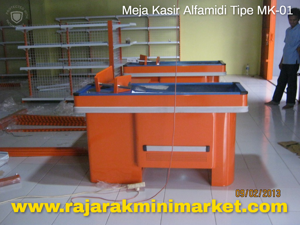 MEJA KASIR MINIMARKET / SUPERMARKET TOKO MODERN TIPE MK-01 (BEST SELLER) | RAJARAK.ID | JUAL KE SELURUH INDONESIA