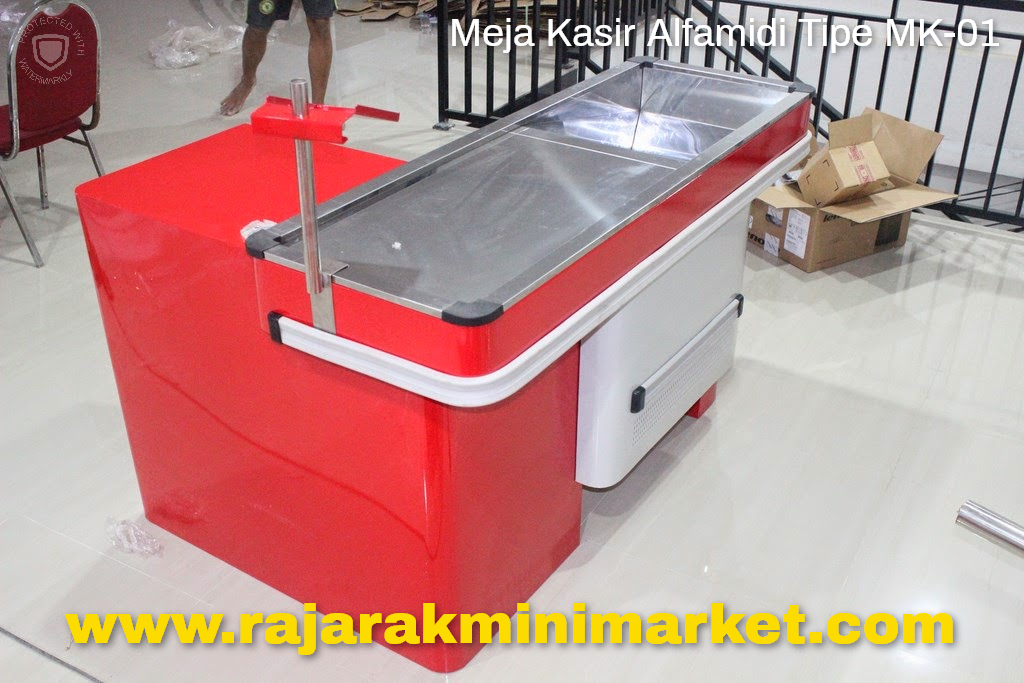MEJA KASIR MINIMARKET / SUPERMARKET TOKO MODERN TIPE MK-01 (BEST SELLER) | RAJARAK.ID | JUAL KE SELURUH INDONESIA