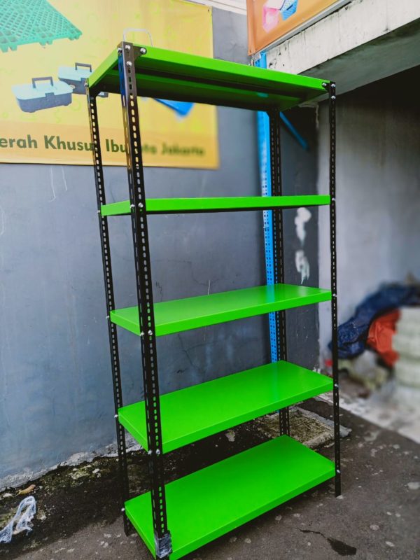 RAK GUDANG TIPE RK01 - RAK BESI SIKU LUBANG SUSUN SERBAGUNA (UKURAN & WARNA CUSTOM): Solusi Terbaik untuk Penyimpanan Rapi, Aman, dan Tahan Lama