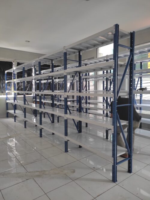 RAK BESI SUSUN GUDANG ARSIP KANTOR SERBAGUNA TIPE JF-70, KAPASITAS 70 KG / LEVEL, UKURAN 120x40x200 CM, 5 SUSUNÂ