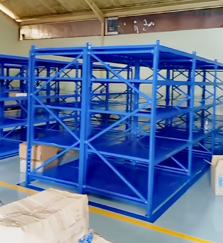 RAK GUDANG BESI PABRIK MEDIUM DUTY TIPE ZA-500 UKURAN 150x100x200 CM, KAPASITAS 500 KG x 5 LEVEL