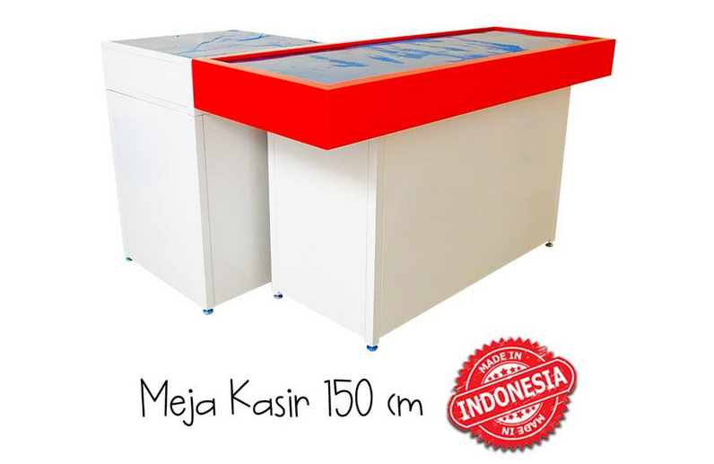 MEJA KASIR TOKO MINIMARKET SWALAYAN BAHAN BESI TIPE MK-05 | RAJARAK.ID