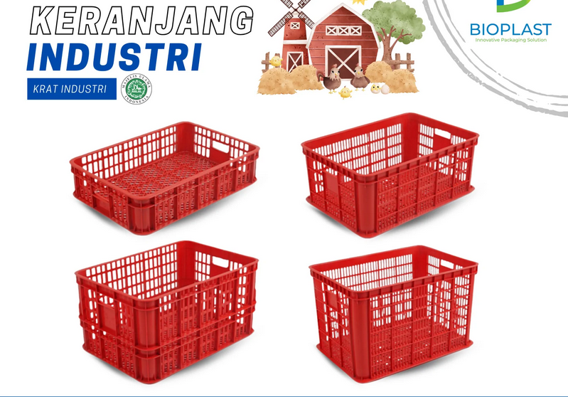 BOX CONTAINER PLASTIK INDUSTRI BIOPLAST