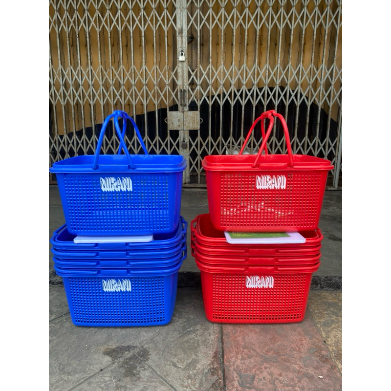 KERANJANG BELANJA PLASTIK TOKO SWALAYAN MINIMARKET MIRANI | RAJARAK.ID