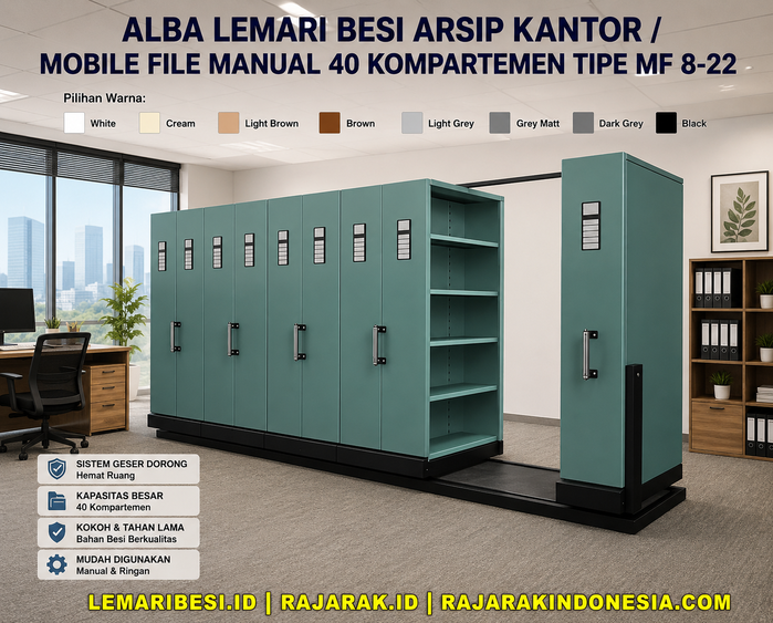 LEMARI ARSIP ROLL O PACK / MOBILE FILE : PENGERTIAN, FUNGSI, MANFAAT, KEGUNAAN & KELEBIHAN: Solusi Penyimpanan Arsip Modern yang Efisien dan Hemat Ruang