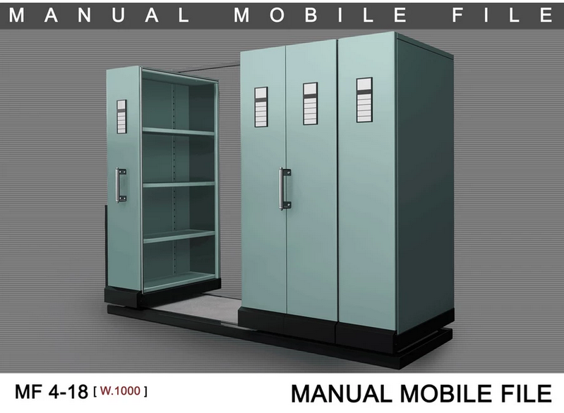 LEMARI ARSIP ROLL O PACK / MOBILE FILE MANUAL ALBA 16 KOMPARTEMEN TIPE MF-4-18: Solusi Penyimpanan Arsip Modern yang Hemat Ruang, Rapi, dan Profesional