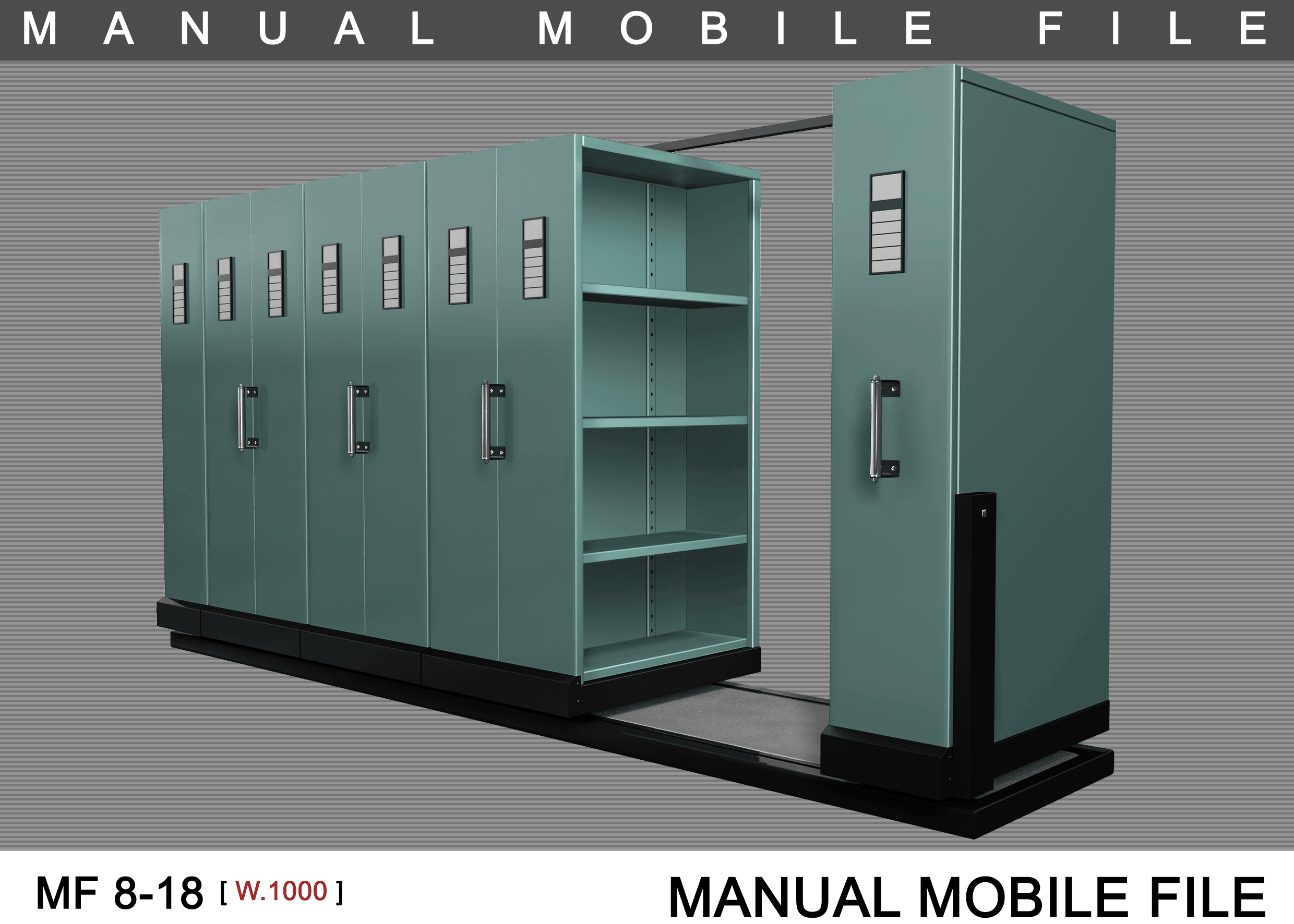 LEMARI ARSIP KANTOR ROLL O PACK / MOBILE FILE MANUAL ALBA 32 KOMPARTEMEN TIPE MF-8-18: Solusi Penyimpanan Arsip Profesional untuk Kantor Modern